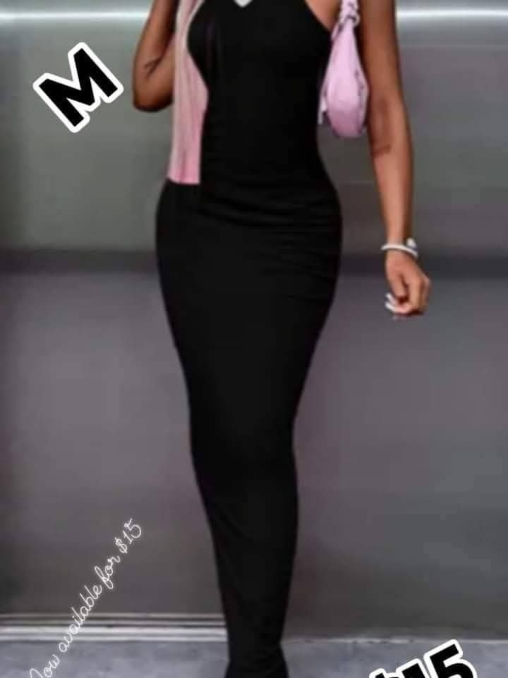 Classic Black Bodycon Maxi Dress - Sleek Women's Evening Dress